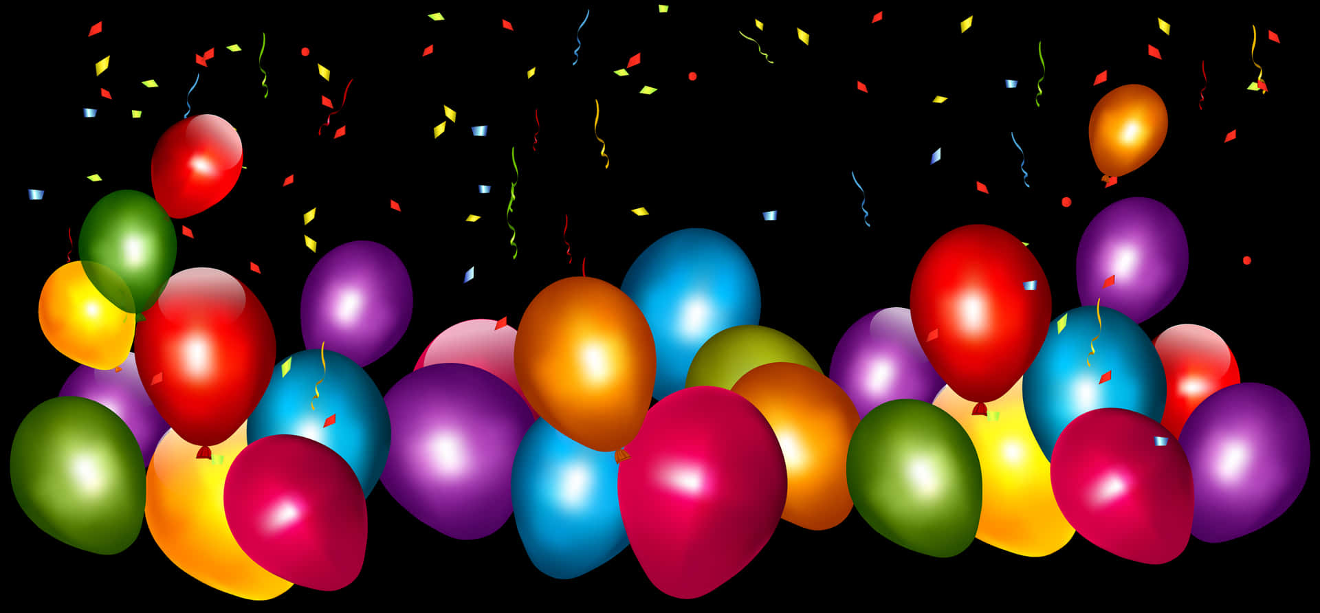 Fiesta Colorful Balloons Desktop Background