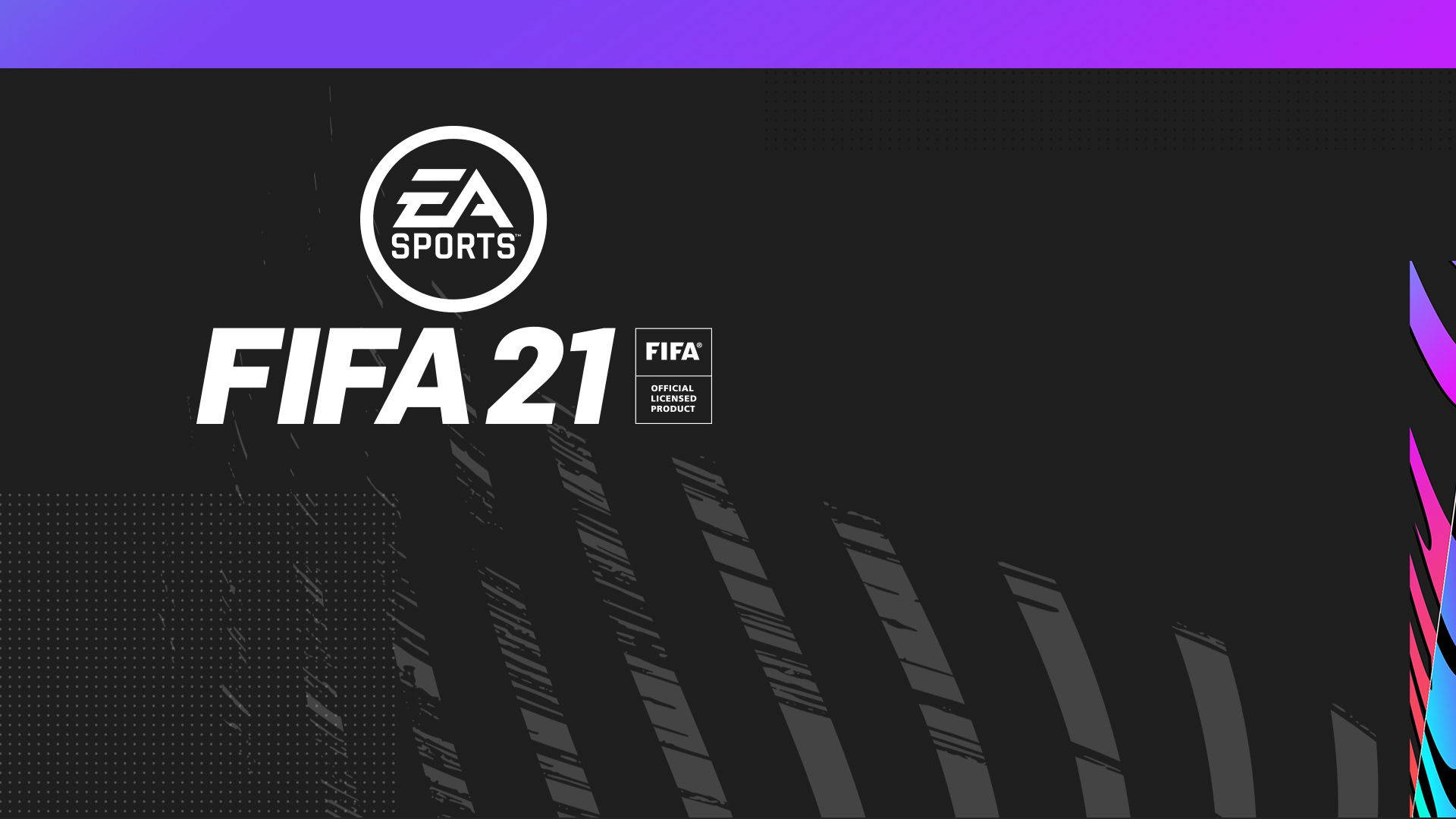 Logobásico De Fifa 21 En Fondo Oscuro Fondo de pantalla