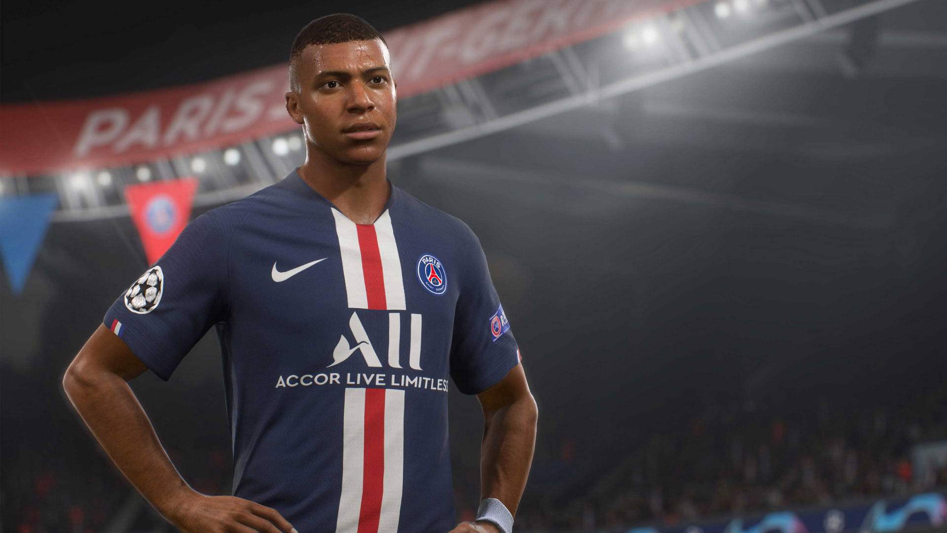 FIFA 21 EA Sports spil karakter Kylian Mbappé baggrund Wallpaper