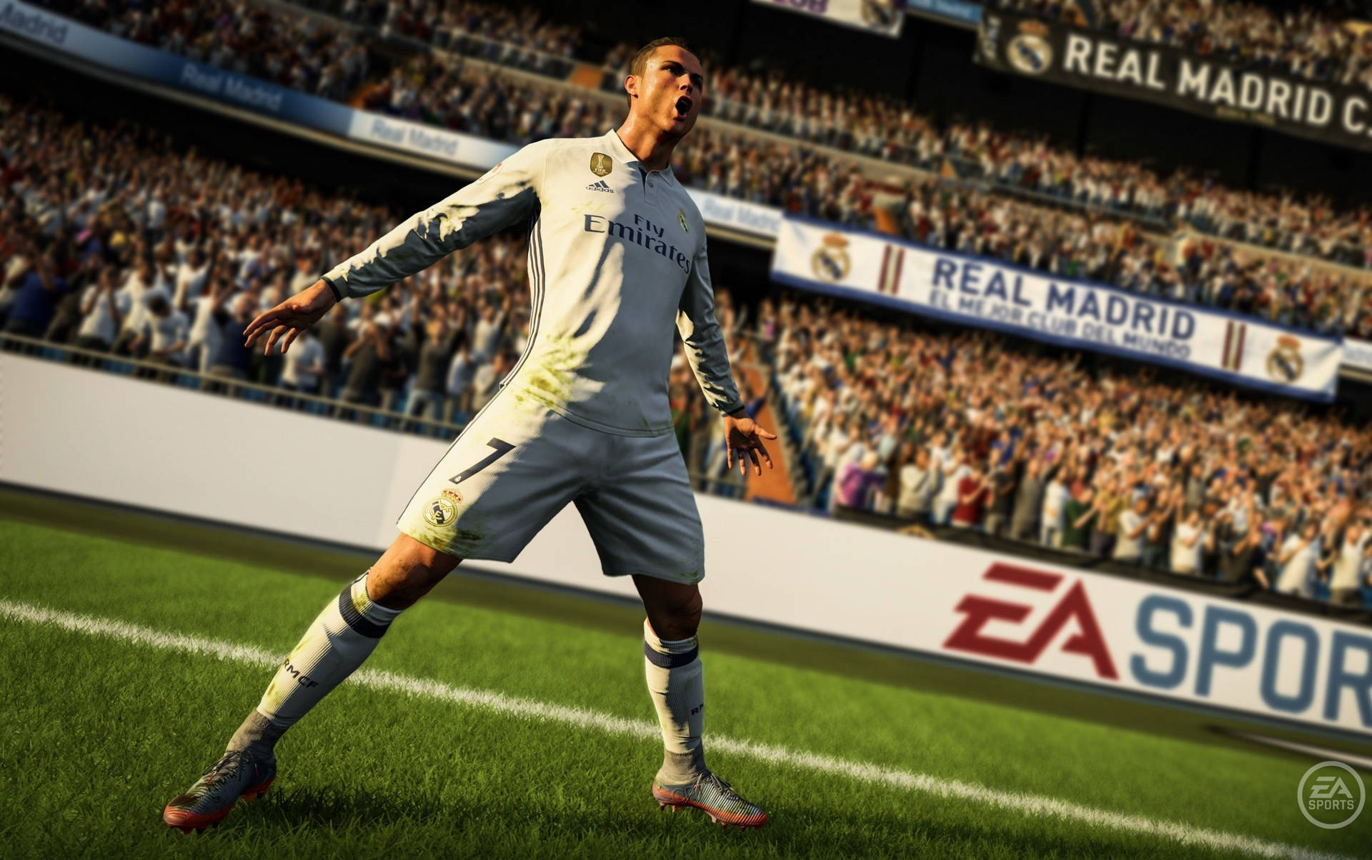 FIFA 21 EA Sports Portugisiske Fodboldspiller Cristiano Ronaldo Wallpaper