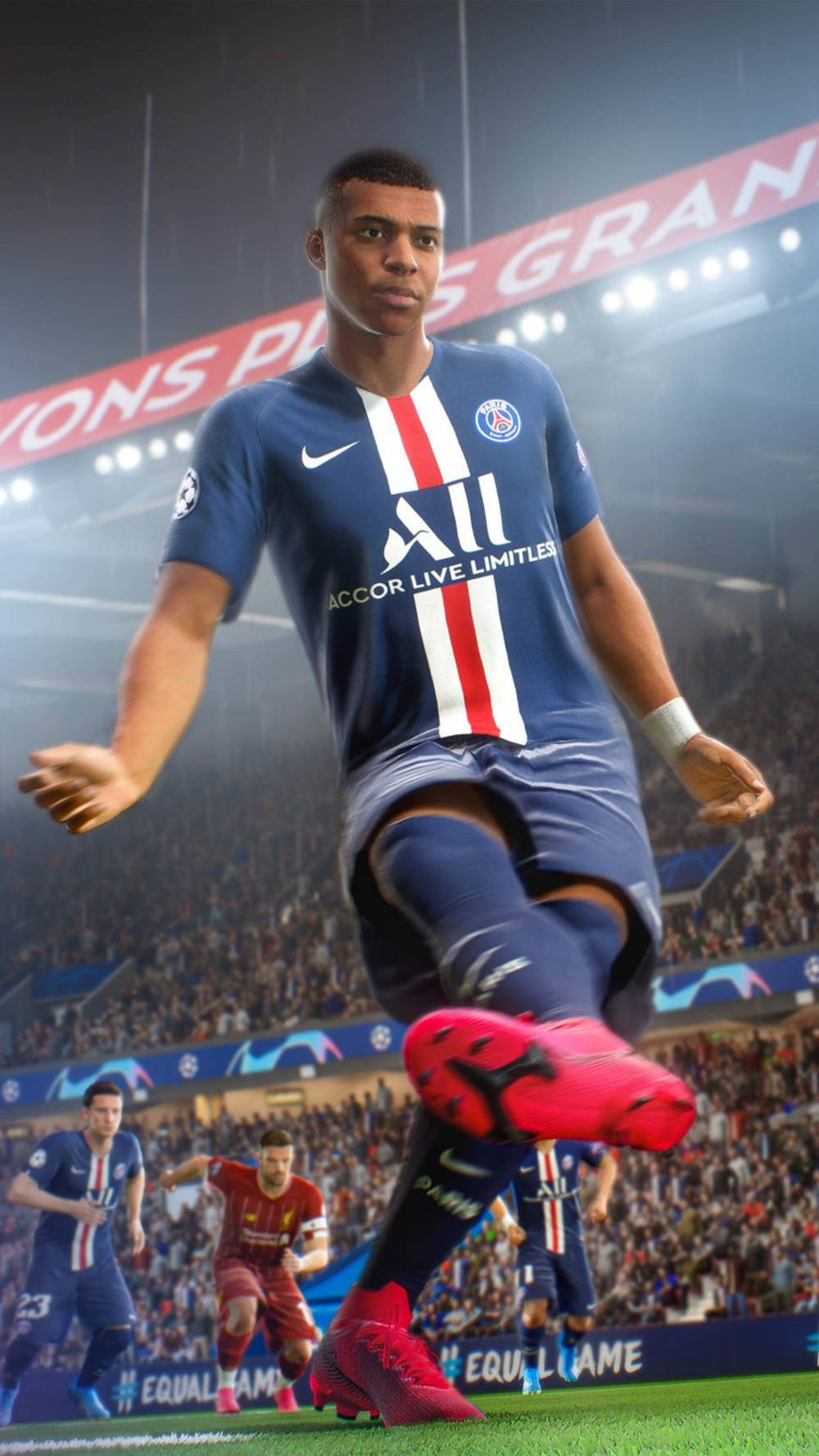 FIFA 21 fransk fodboldspiller Kylian Mbappé er cool nok til at være på dine vægge. Wallpaper