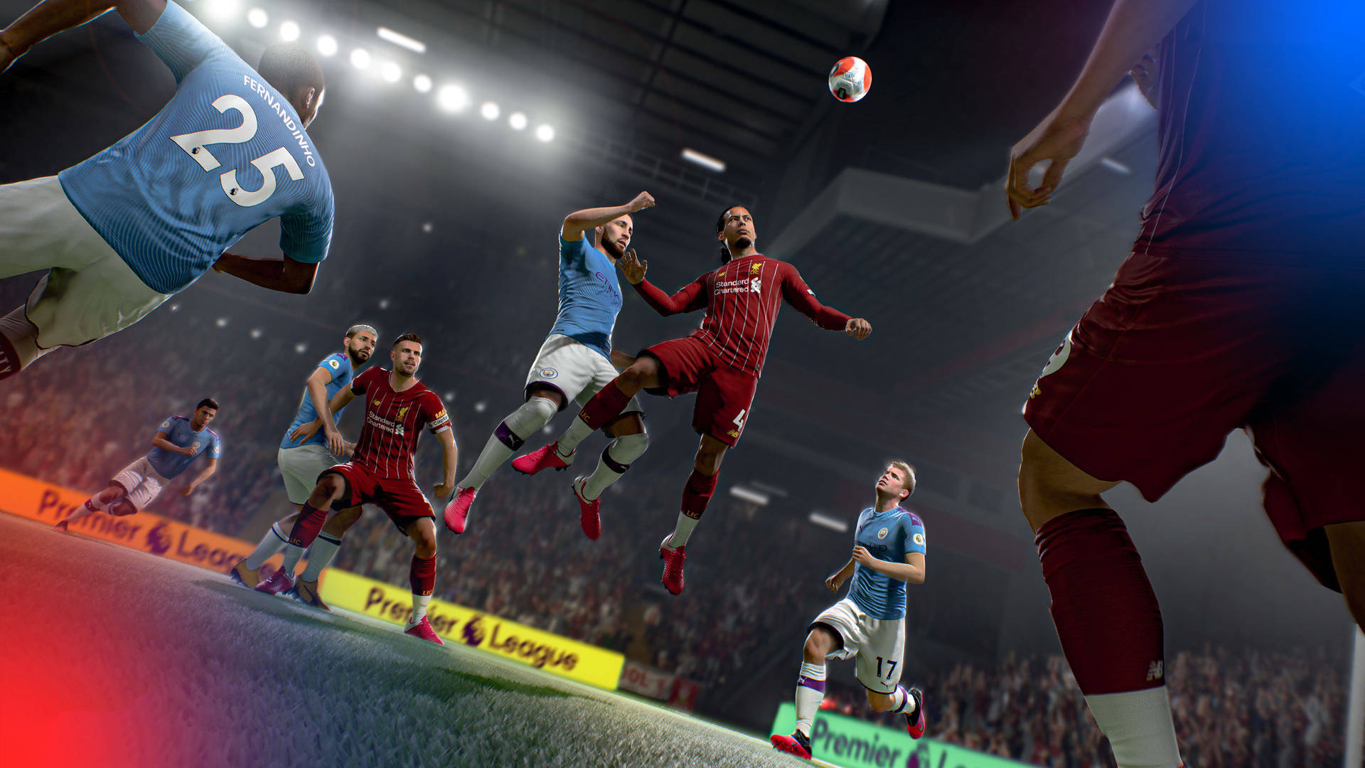 FIFA 21 Intense Opstartskamp mellem to hold Wallpaper