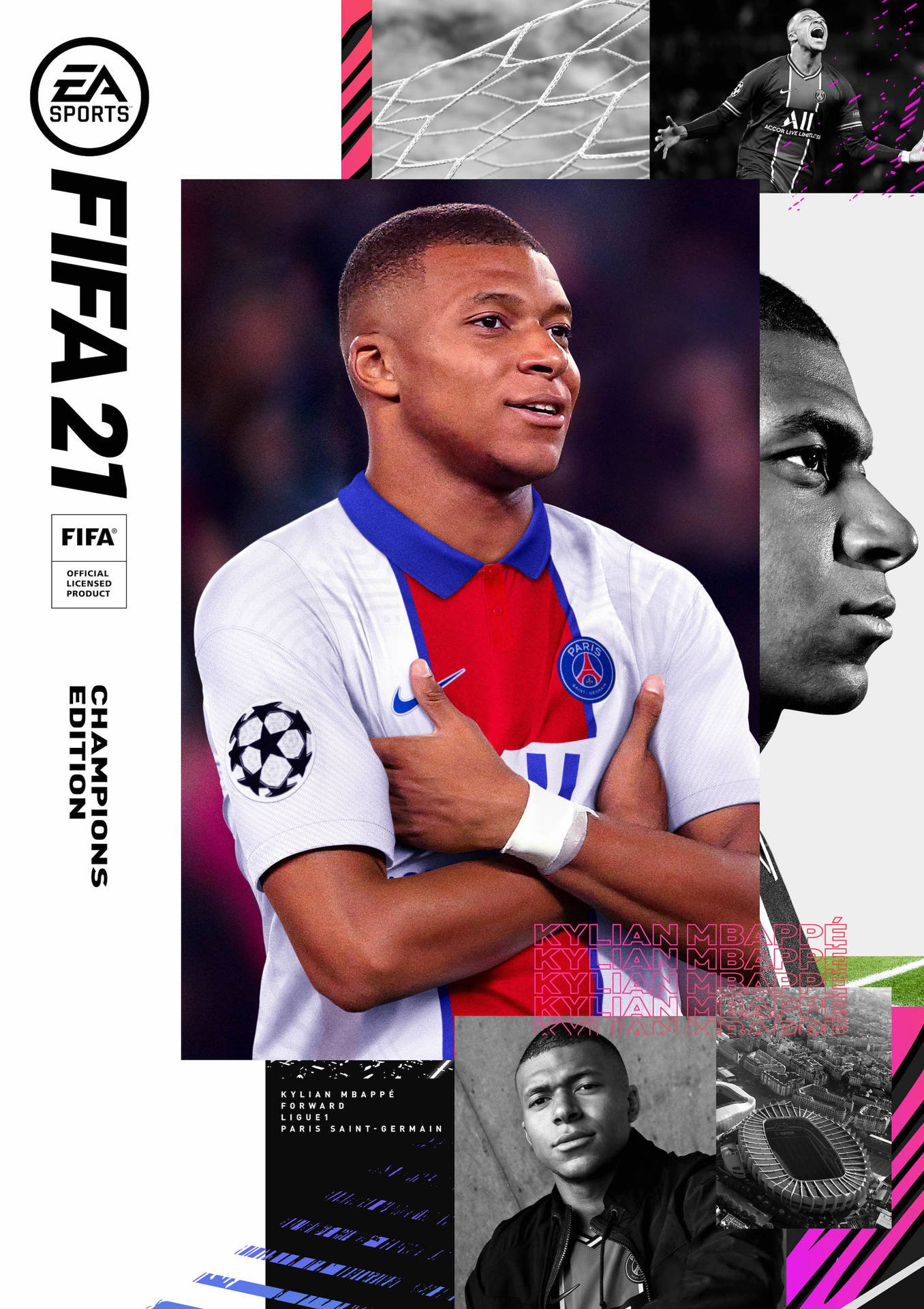 FIFA 21 Kylian Mbappé Digital Art Wallpaper