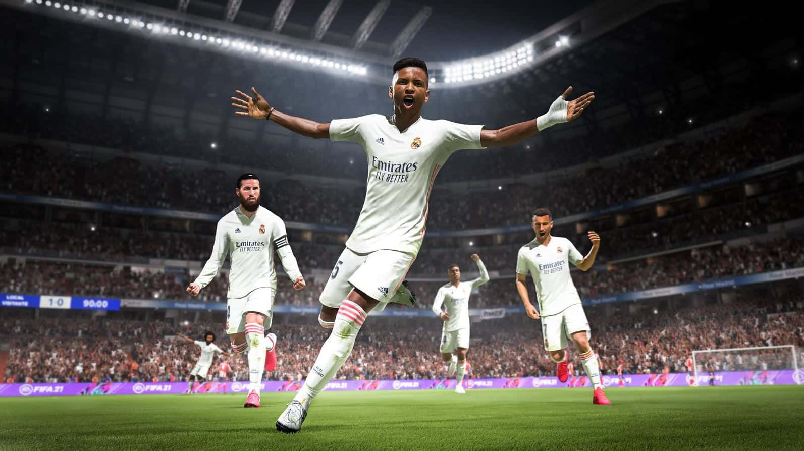 Exciting FIFA 22 action on the field Wallpaper