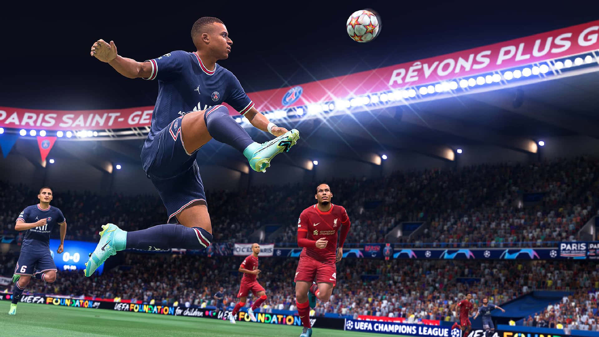 New FIFA 22 Football Game Action Wallpaper