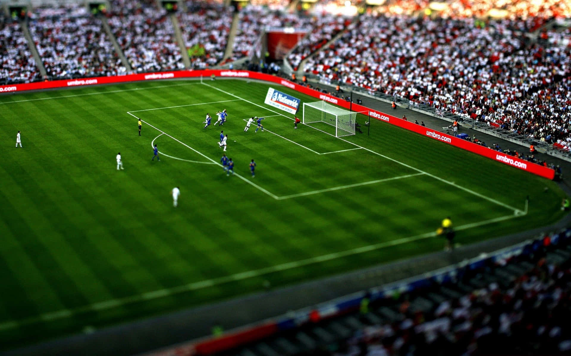 Giocodi Calcio Fifa International Campo Di Calcio Sfondo
