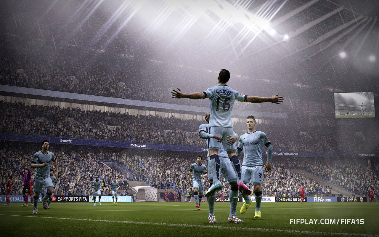 Fifa Player Held Up Background