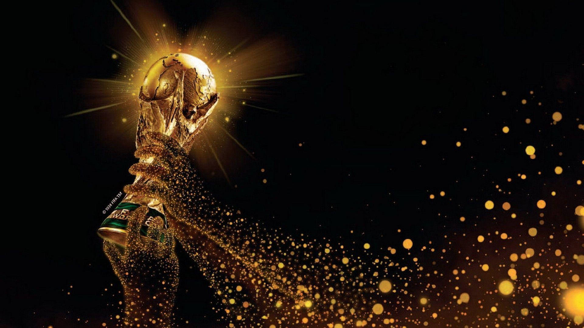 The Trophy Sparkle Ahead of the 2022 FIFA World Cup Wallpaper
