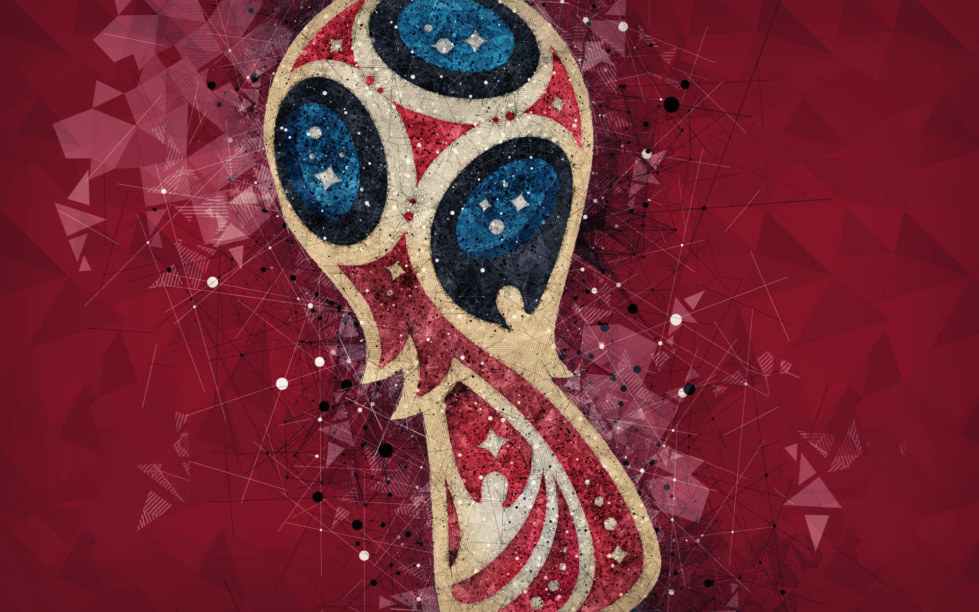 Fifa World Cup With Abstract Backdrop