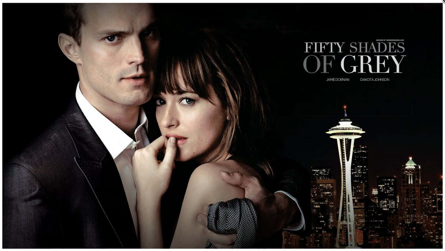 Fiftyshades Of Grey Dakota Und Jamie Poster Wallpaper