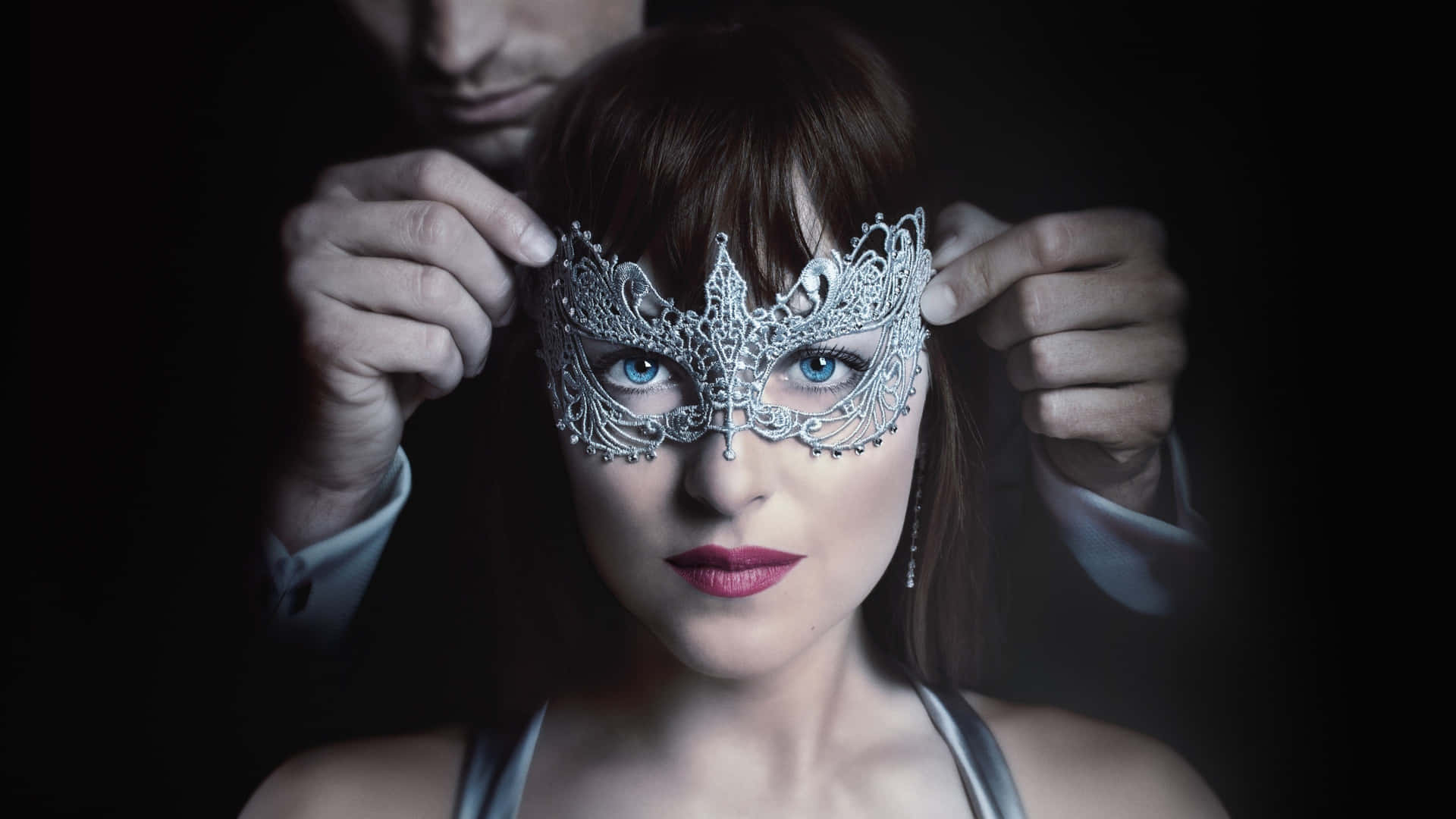 Anastasia With Mask From Fifty Shades Of Grey Wallpaper