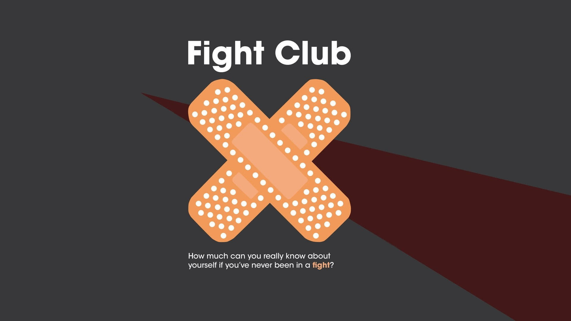 Fight Club's Iconic Crossed Band-Aids Wallpaper