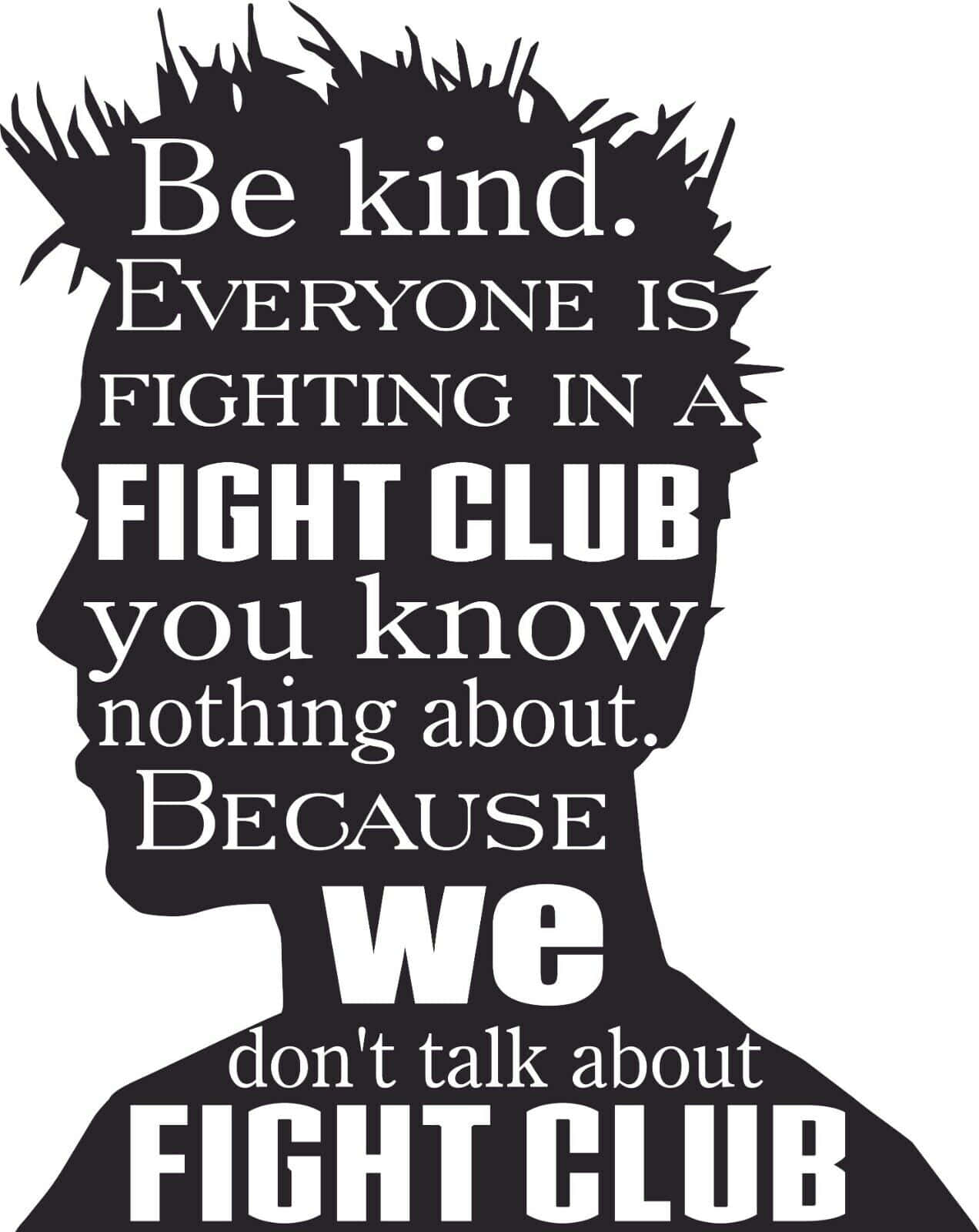 Fight Club Inspirational Quote Wallpaper
