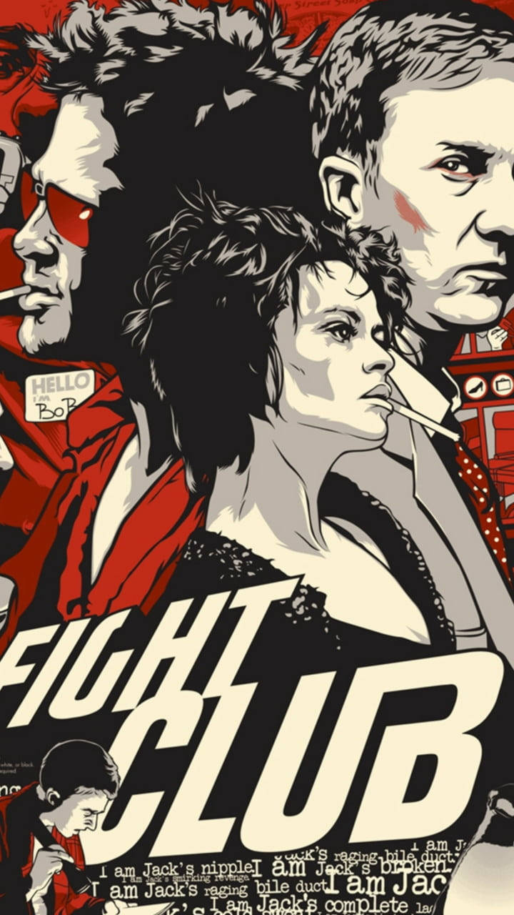 Fight Club Retro Cover Wallpaper