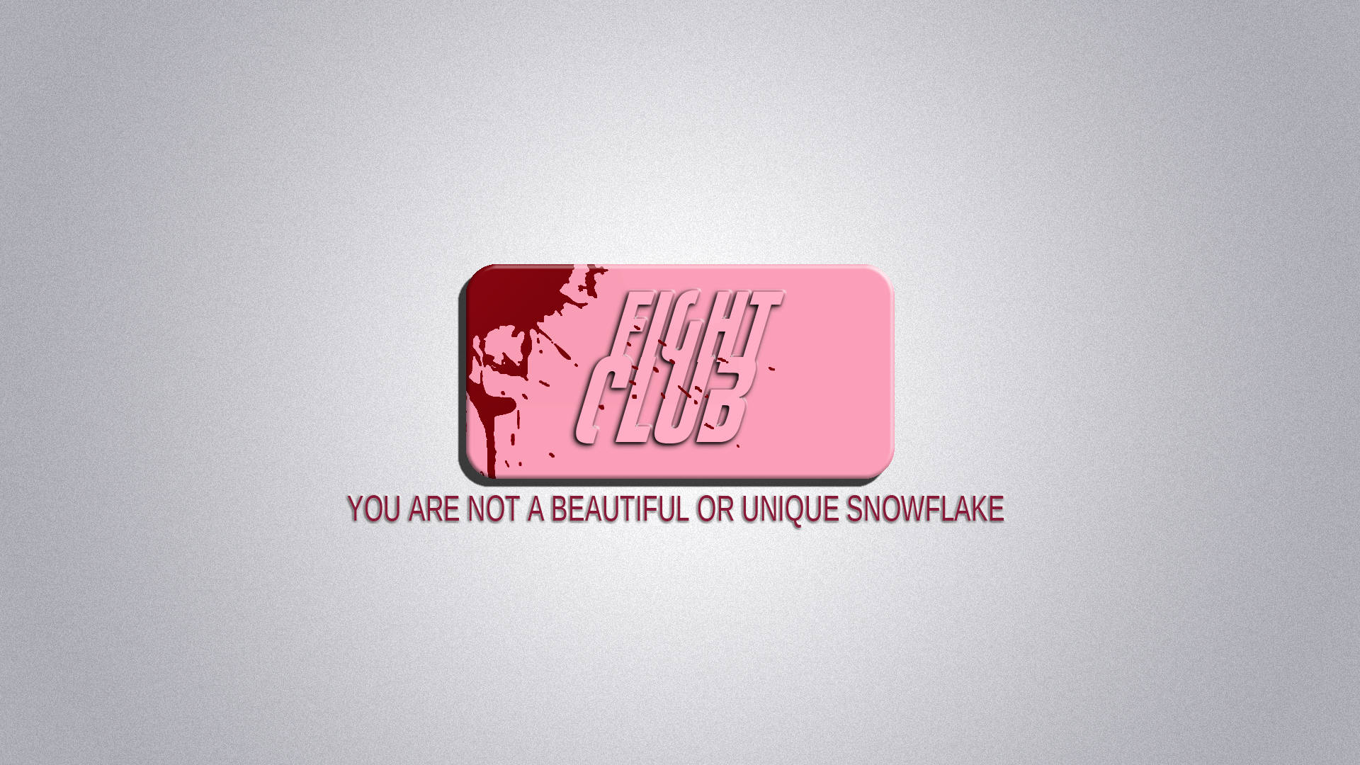 Fight Club You Are Not Beautiful Wallpaper
