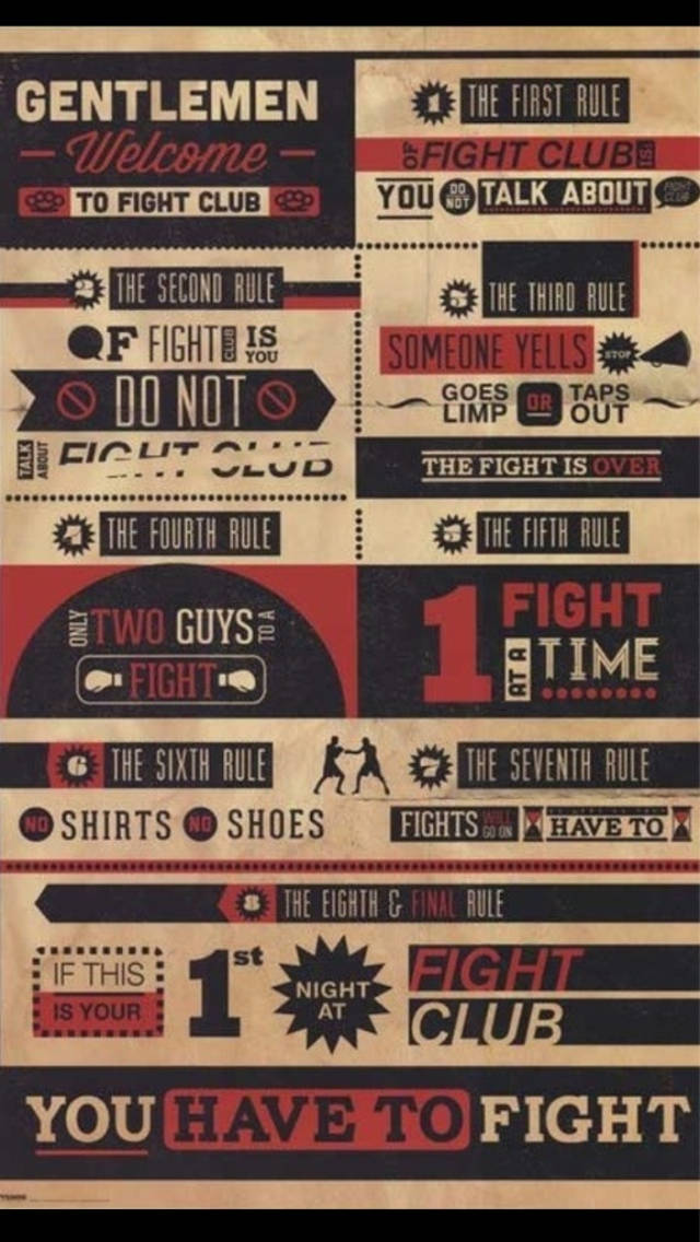 Fight Club You Have To Fight Wallpaper