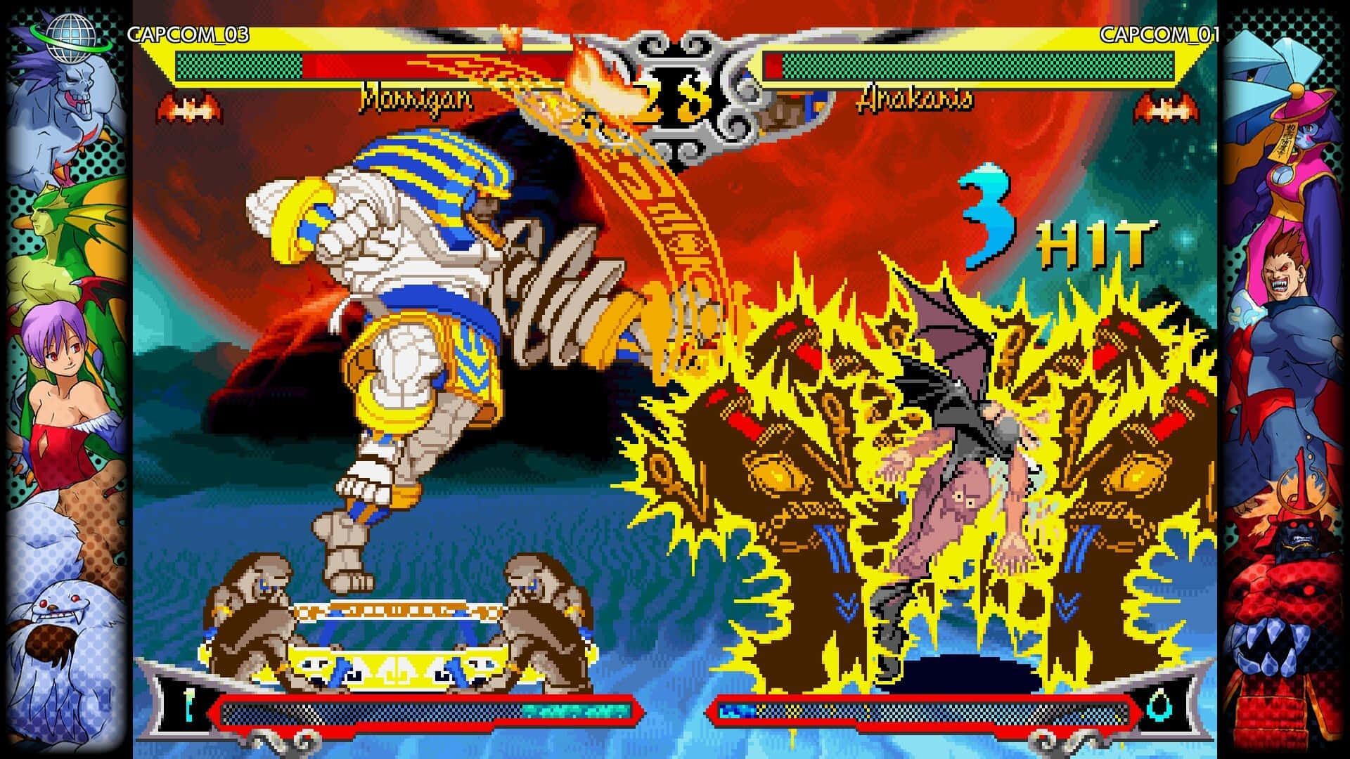 Intense Combat in a Popular Fighting Game Wallpaper