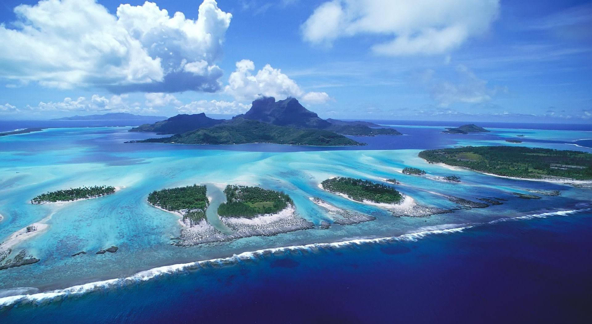 Fiji Aerial View Archipelago Wallpaper