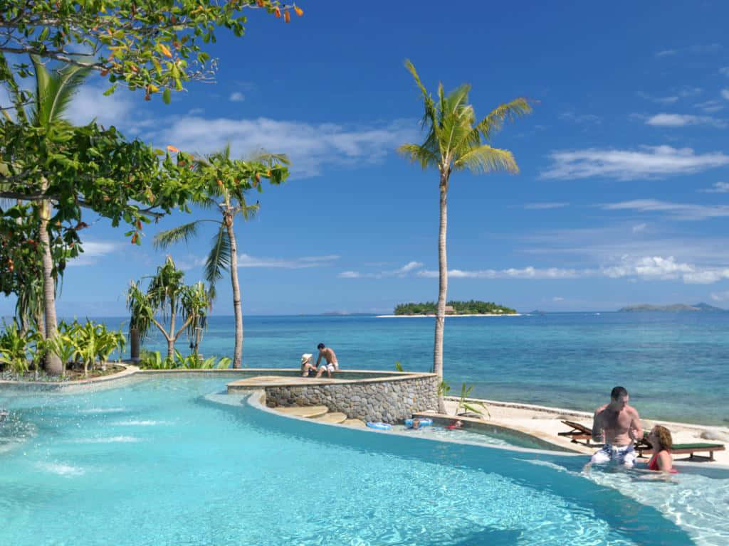 Imagemdo Resort Relaxante Na Ilha Fiji.
