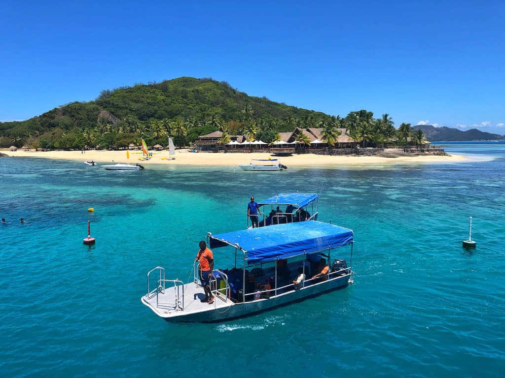 Immaginedi Un Tour In Barca Alle Isole Fiji.