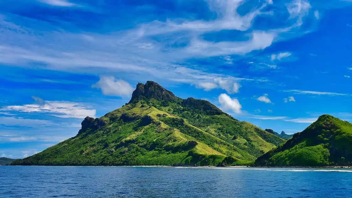 Bilderhoher Berge Auf Den Fidschi-inseln
