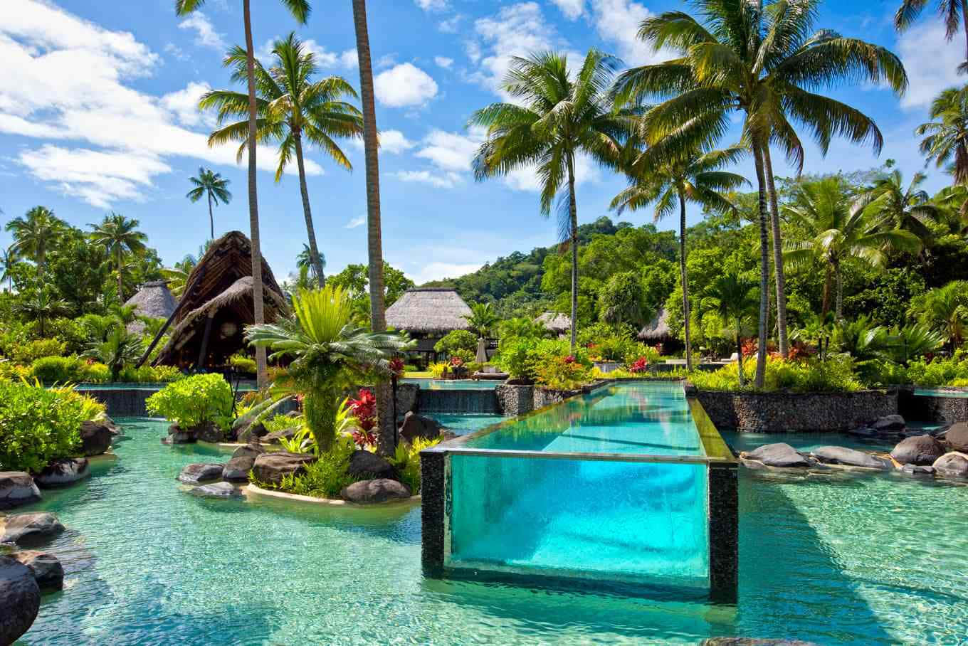 Imagemdo Resort De Luxo Na Ilha De Fiji.