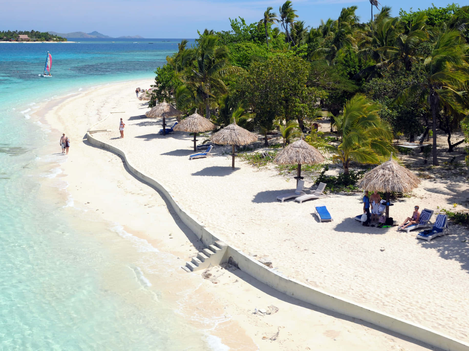 Strandhyddorpå Fijiöarna-bild.
