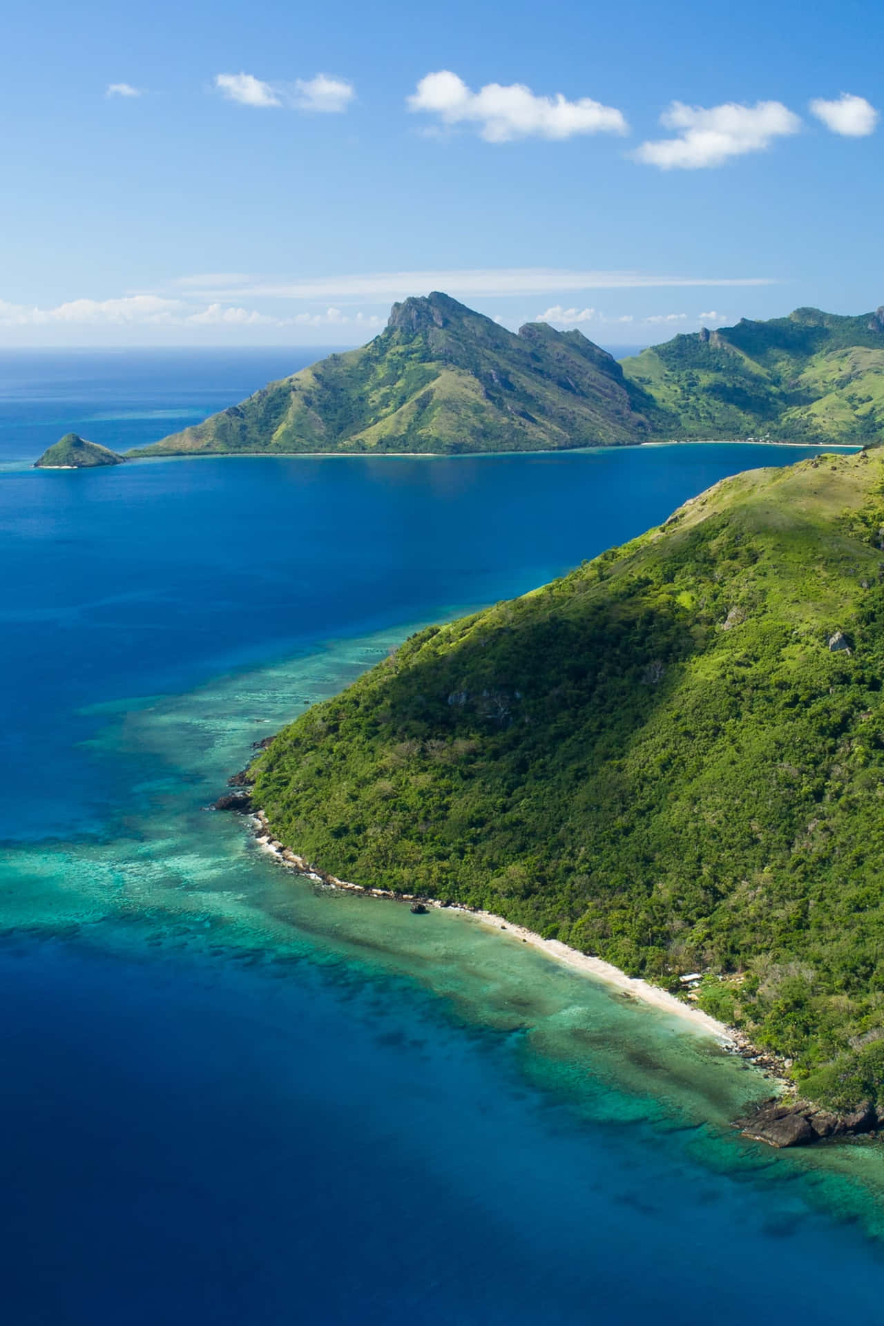 Schöneslandschaftsbild Der Fiji-insel