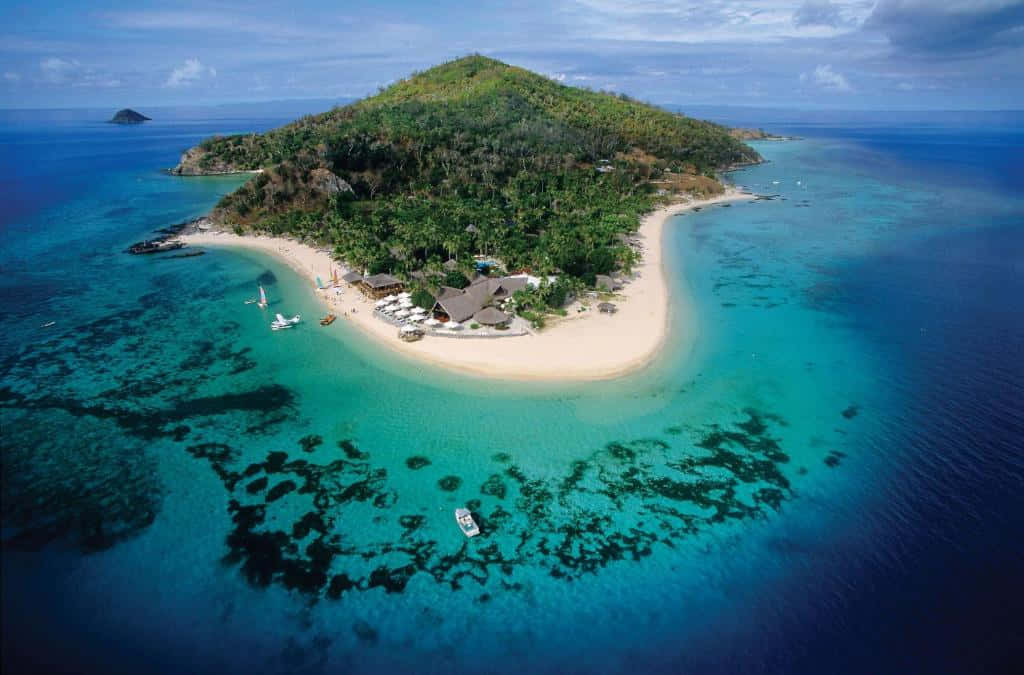 Fotografiemit Luftaufnahme Der Fidschi-inseln