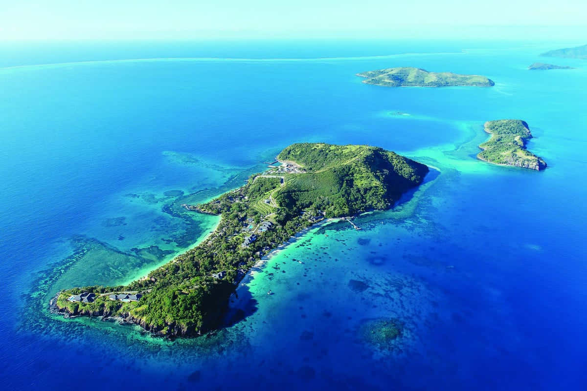 Unglaublichesbild Von Der Aussicht Auf Die Fiji-insel