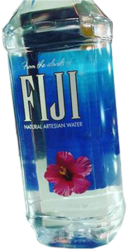 Fiji Water Bottle Branding PNG