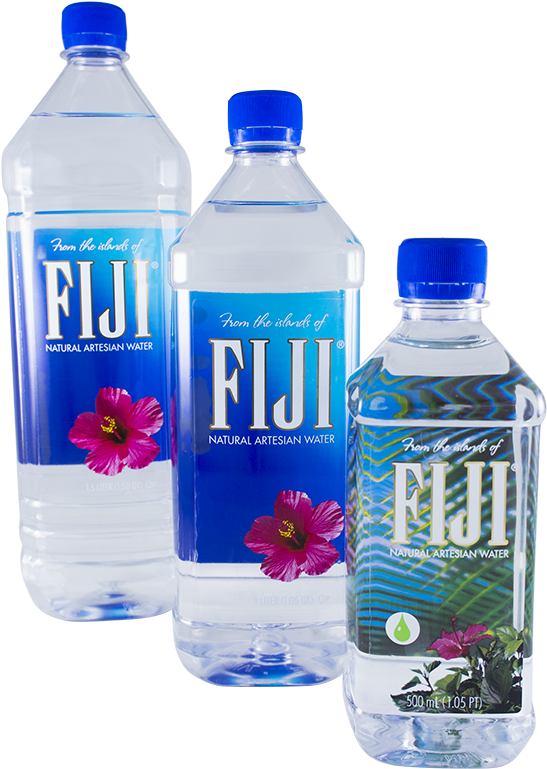 Fiji Water Bottles Variety PNG