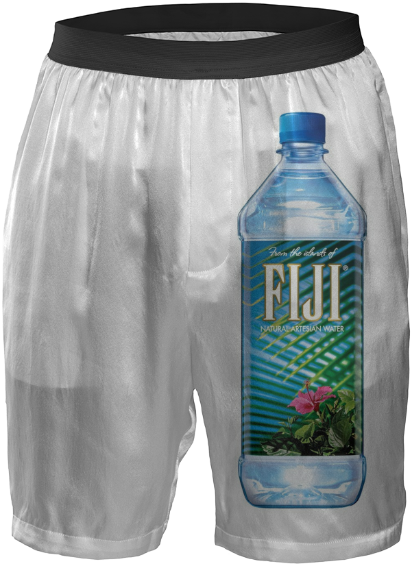 Fiji Water Branded Shorts PNG