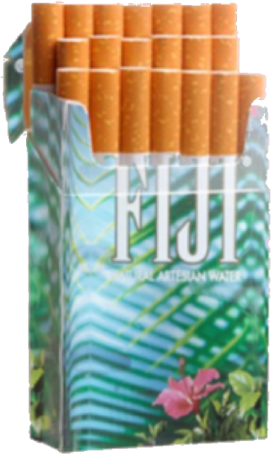 Fiji Water Pack Cigarettes PNG