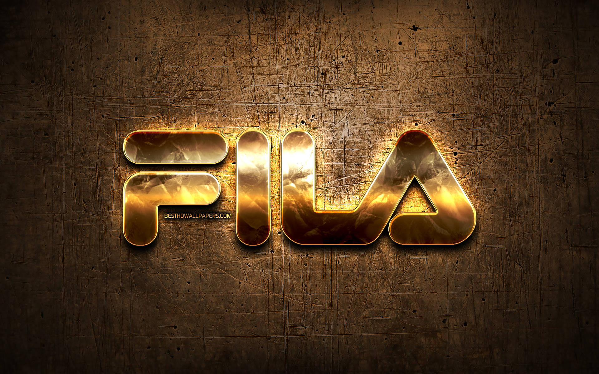 Fila orange logo, , orange neon lights, creative, orange abstract  background, Fila logo, brands, Fila HD wallpaper