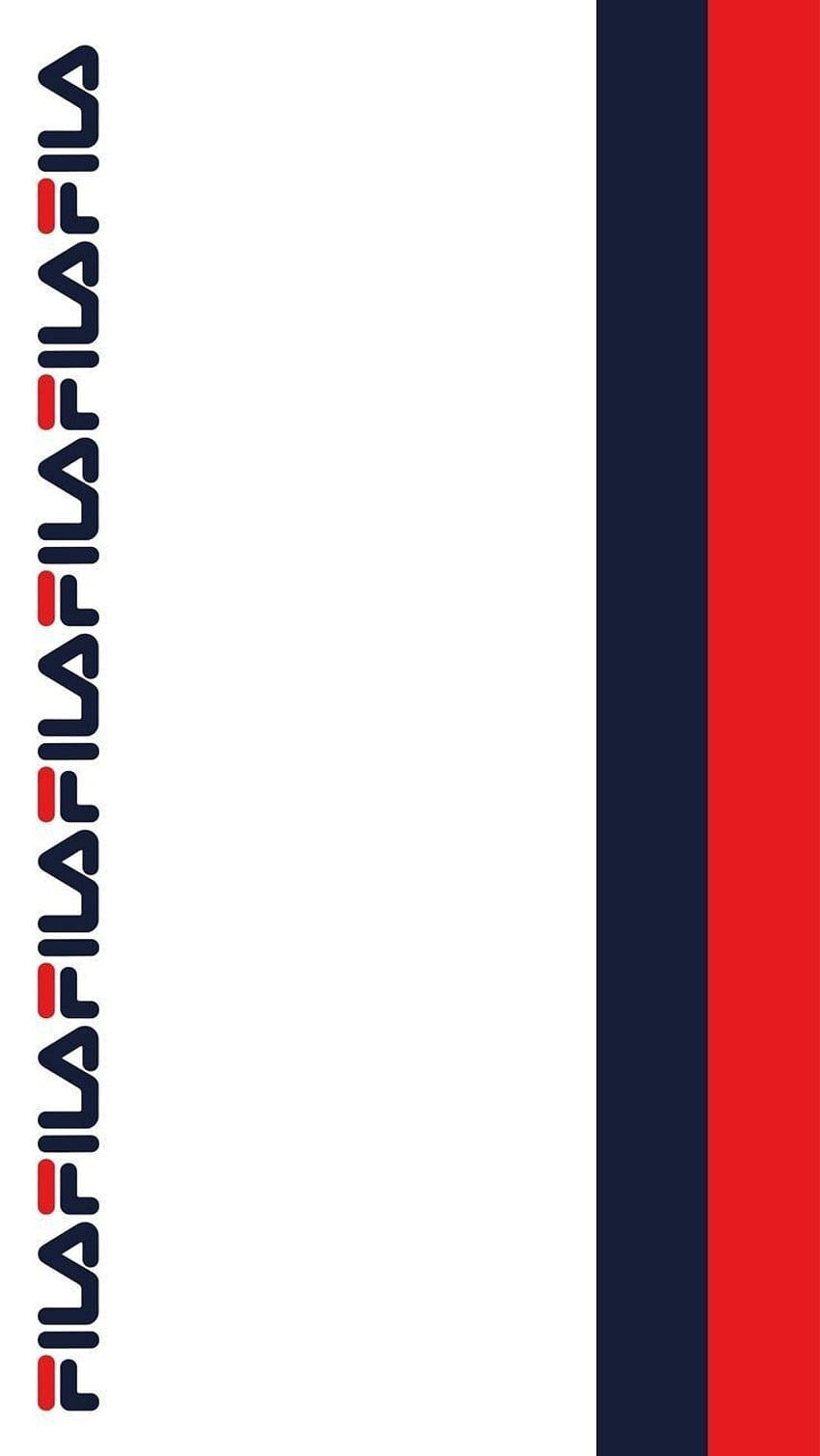 Fila White Blue And Red Wallpaper