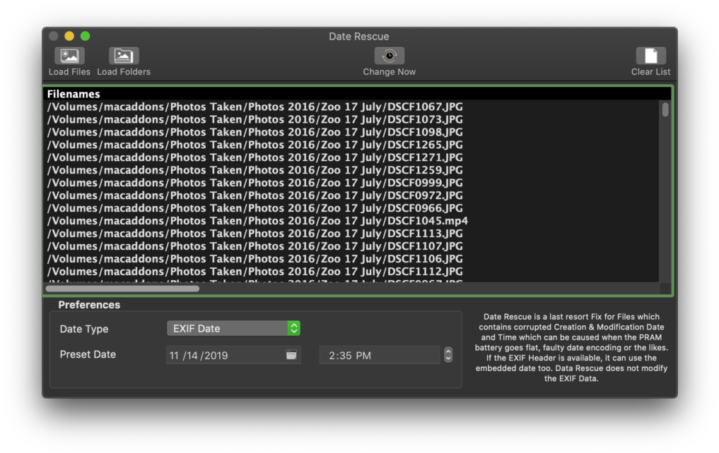 File Date Rescue Software Screenshot PNG