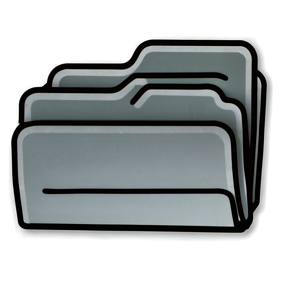 File Folder Outline Png 06132024 PNG