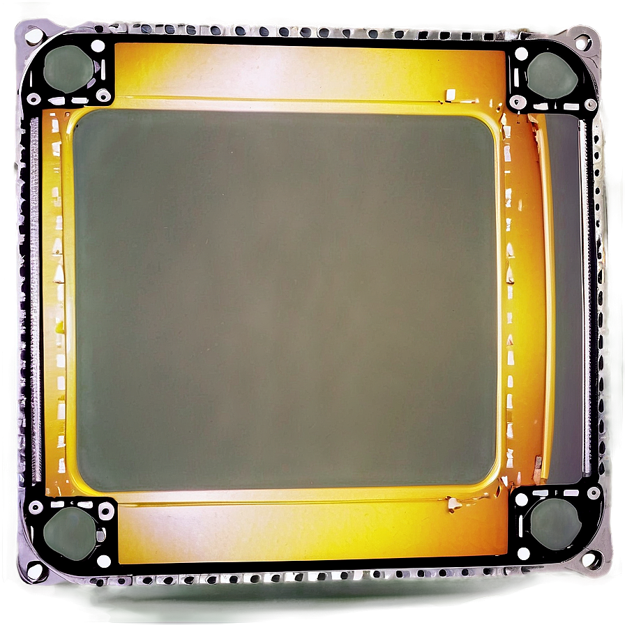 Film Frame With Light Leaks Png 06202024 PNG