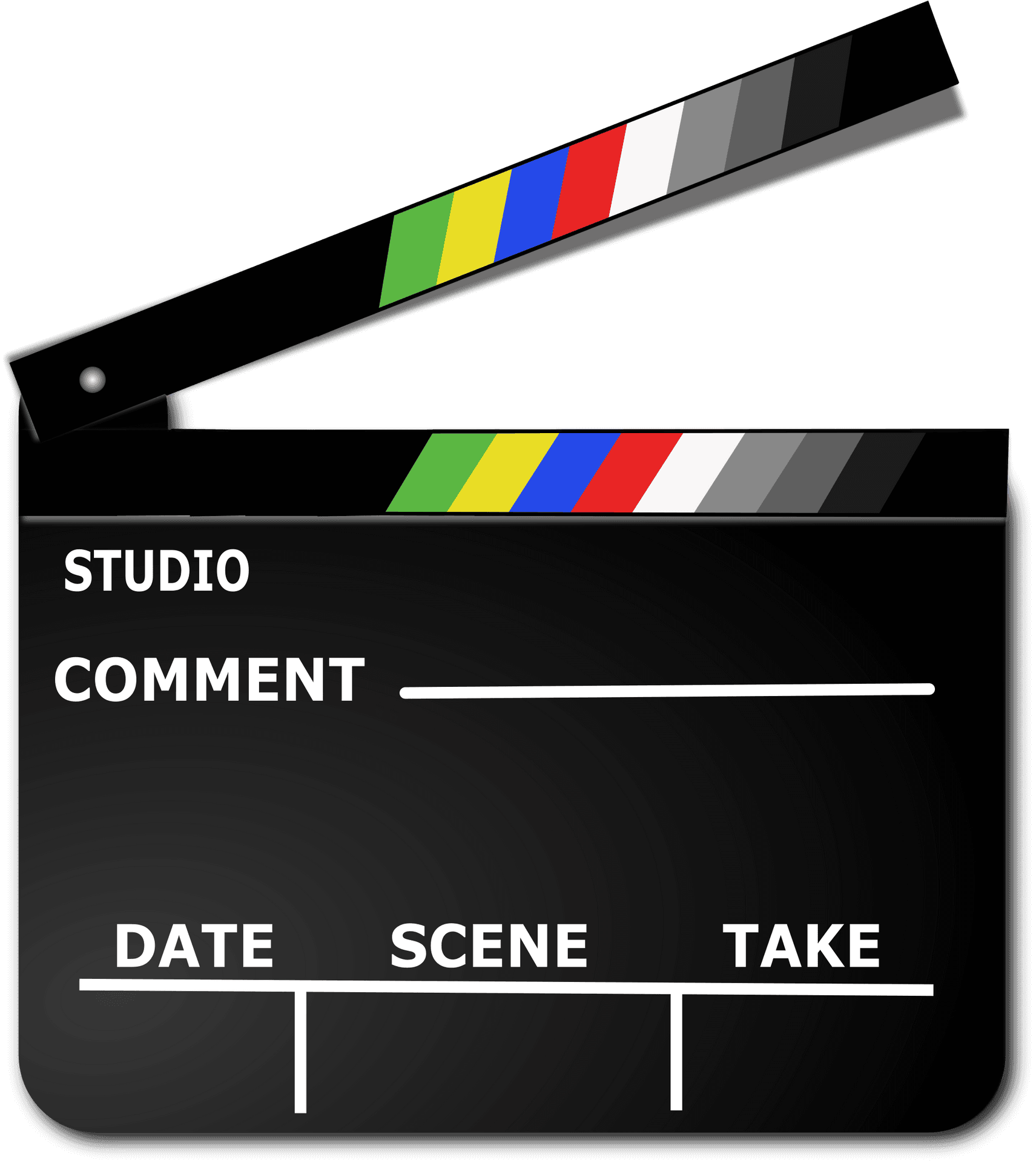 Film Production Clapperboard Vector PNG