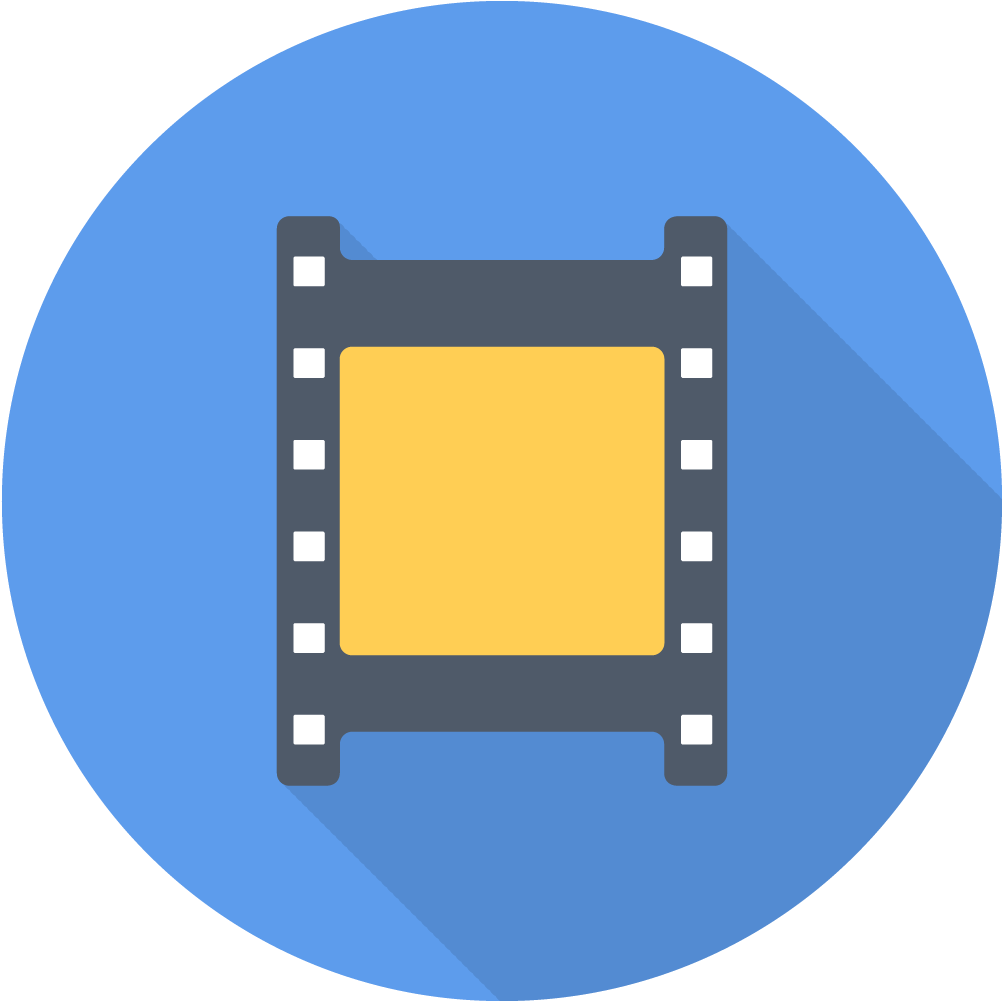 Film Reel Icon Graphic PNG