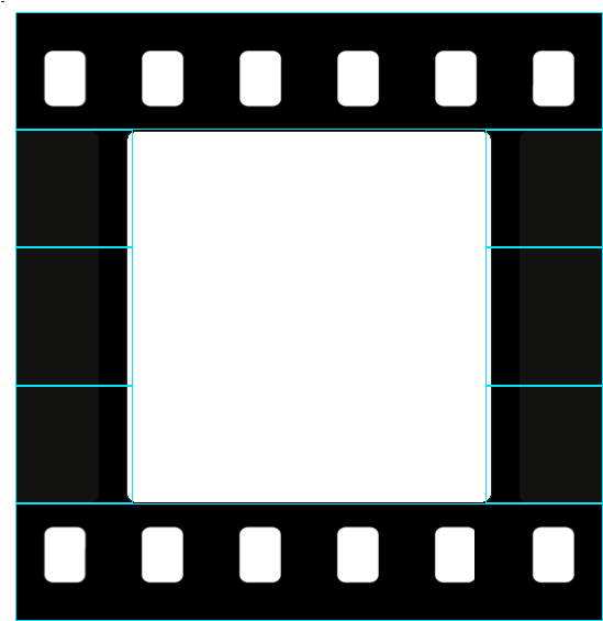 Film Strip Frame Graphic PNG