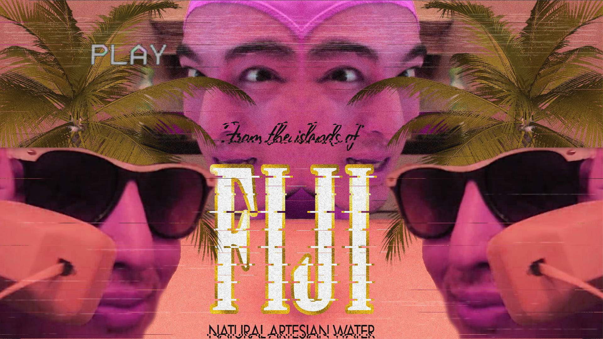 En plakat med ordene spil Fiji Wallpaper