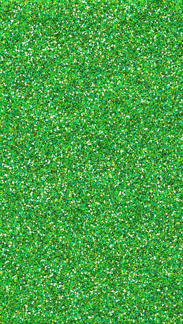 Fin Grøn Glitter Sparkle Iphone Wallpaper