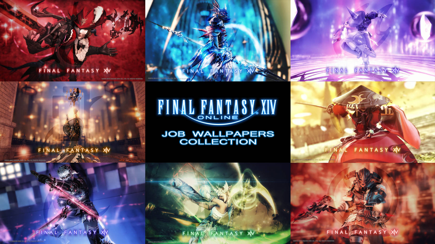 Unlock Your True Potential with Job Collection in Final Fantasy 14 Wallpaper