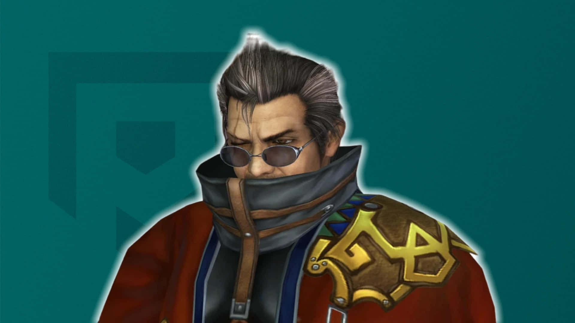 Final Fantasy Auron Portrett Bakgrunnsbildet