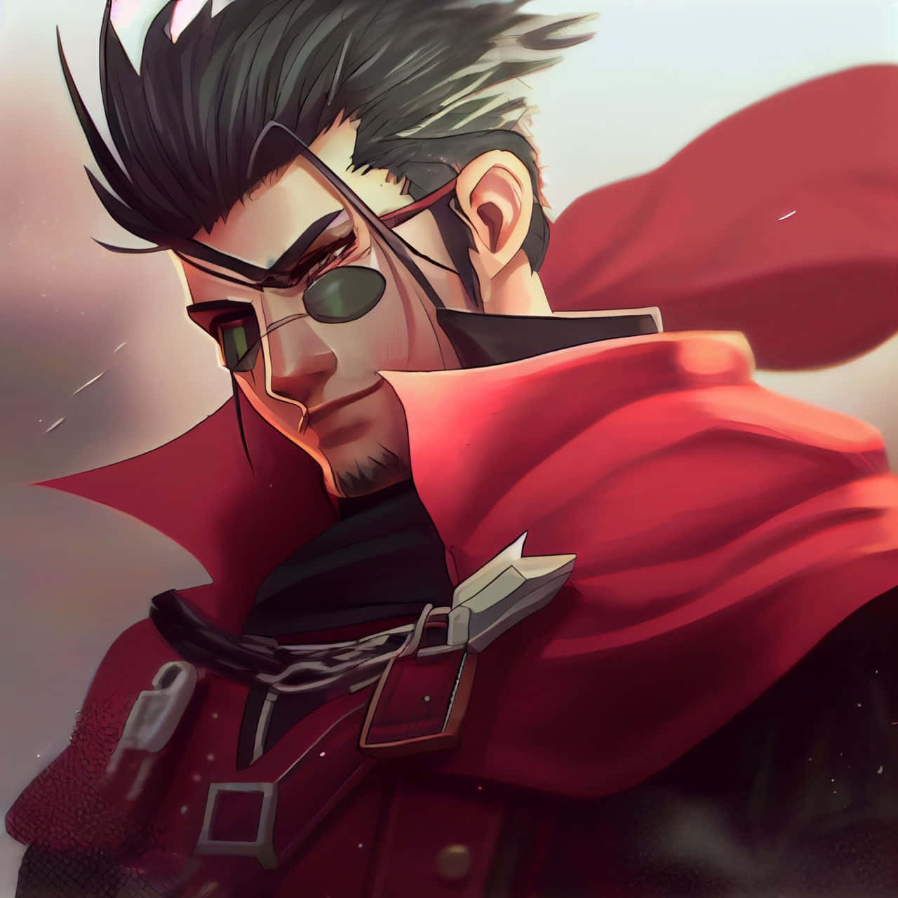 Download Final Fantasy Auron Portrait Wallpaper | Wallpapers.com