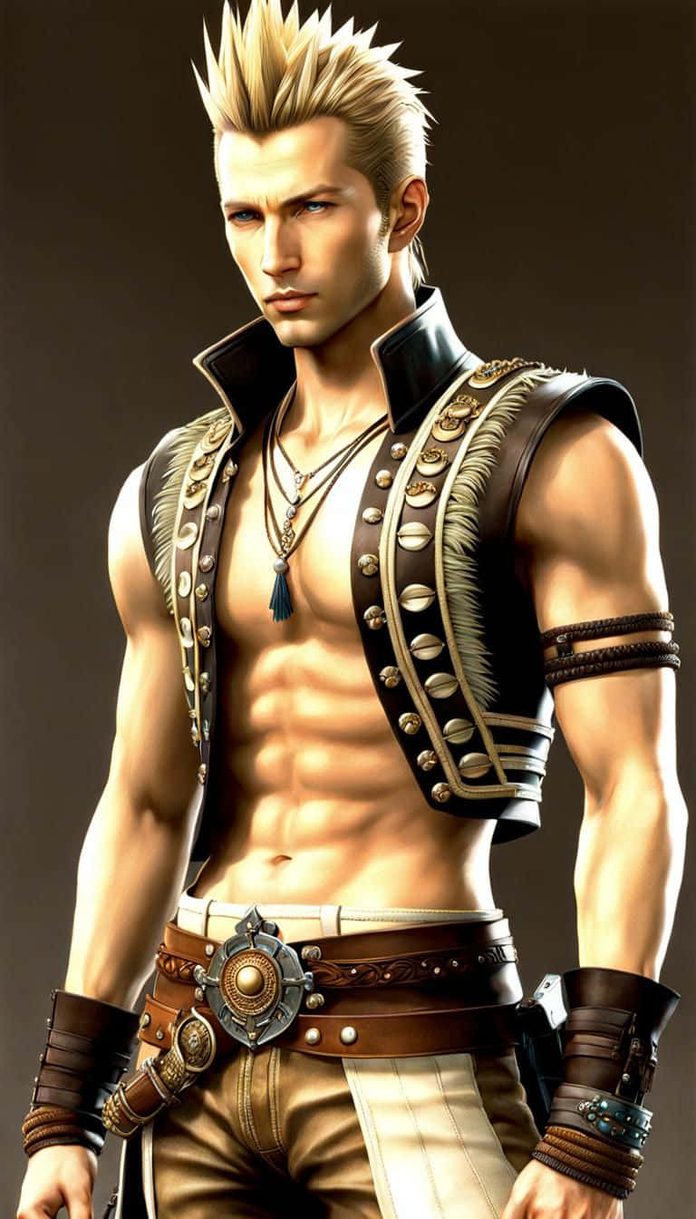 Artwork Du Personnage Balthier De Final Fantasy Fond d'écran