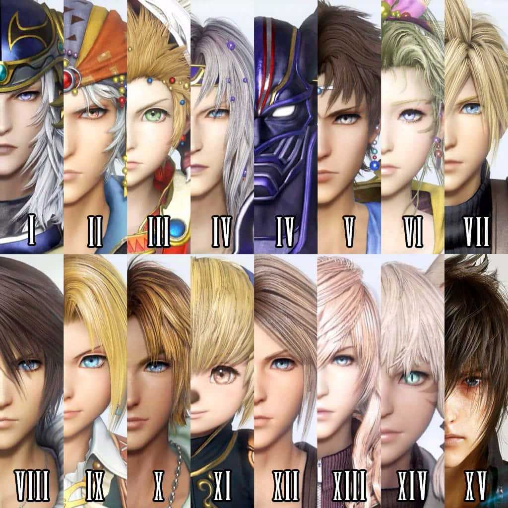 Epic Group of Final Fantasy Characters Wallpaper