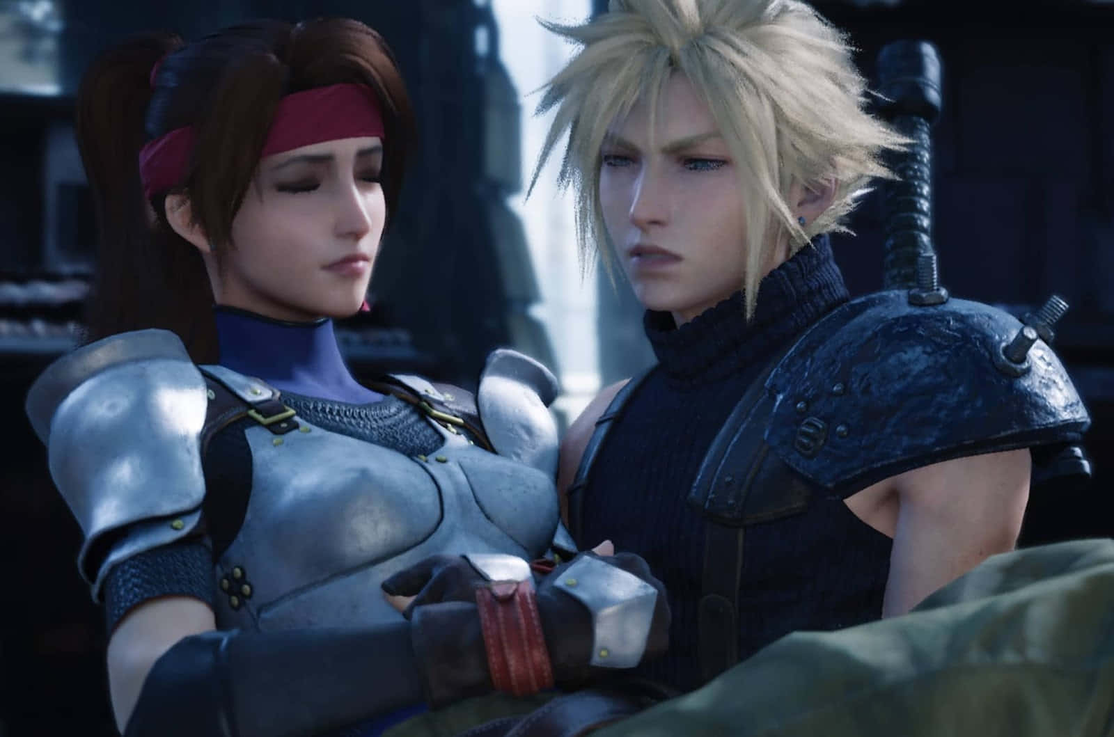 Iconosde Los Personajes Icónicos De Final Fantasy En Acción Fondo de pantalla